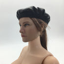 1/6 Black Leather Women Beret Female Hat Cap for 12''   Kumik