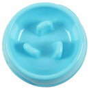 Puppy Dog Slow Down Eating Feeder Dish Pet Dog Feeding Food Bowl Blue V5H7