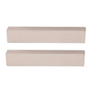 2x Bridge Nut Guitar Saddle Uncarved Bone Nut Saddle -52x6x9 Mm