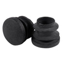 15Pcs Black Plastic Blanking End Cap Round Tube Insert Pipe Bung 16mm