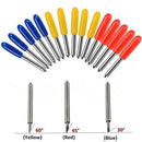 17Pcs/Set 30/45/60 Degree For Roland Cutting Plotter Vinyl Cutter Blade+Hol I3Y3