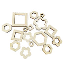 100Pcs Bulk Unfinished Wood Shapes Disc Wood Pieces Wooden Cutouts Ornaments for
