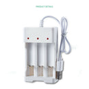 For AA/AAA Rechargeable Battery 3-slot Smart USB Fast Charger Charging Dock Case