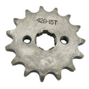 428 15T 17mm Drive Front Counter Sprocket ATV Quad  Dirt Bike