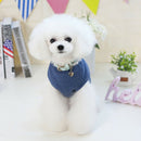 2pcs Cute Dog Korean Style T-shirt Clothes Summer Vest Puppy Costumes S L