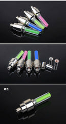 8Pcs Colors Bike Bicycle Cycling Wheel Tyre  Cap Spoke Neon LED Light
