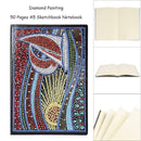 DIY Sailboat Special Shaped Diamond Painting 50 Page A5 Notebook Sketchbook