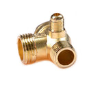 Air Compressor 3-Port Brass Male Threaded Check Valve Connector Tool TSAU ME