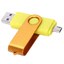 USB Mini Memory Stick 32GB USB 2.0 Memory Flash Drive OTG for Handy PC Yell