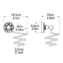 Bathroom Hardware Satin Nickel Surface Solid Brass Hair Dryer Rack