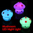Mushroom Shaped LED Novelty Lamp Night Light Colorful Changing Colors E