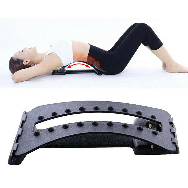 Back Magic Stretcher Lower Lumbar Massage Support Spine Posture Corrector Bl BX