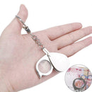 Outdoor Portable Metal Keychain Reading Newspaper Camping New Magnifier Map B2M6