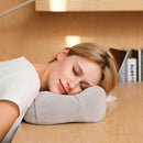 Gray Travel Pillow Memory Foam with 360-Degree Head Support Comfortable Nec
