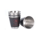 4pcs/lot 70ml Outdoor Camping Cups Set Picnic Supplies Stainless Steel Wine Cup-