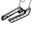 2x Bright White DC 12V 6 LED Daytime Running Light DRL Car Day Driving Fog