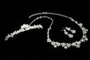 Elegant Wedding Tiara + Earring + 3 Necklace Set Rhinestone Wedding Wedding