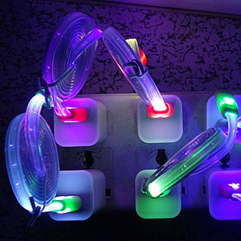 Luminous Micro USB Fast Data Sync Charger Charging Cable Cord For Android  -AU