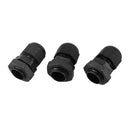 36 Pcs Black PG9 Plastic Connector Gland for 4mm-8mm Cable I9C6