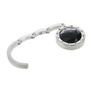 Handbag Black Crystal Decor Folding Metal Table Hook Hanger Y6Y6