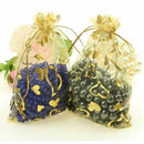 100Pcs 9x12cm Sheer Drawstring Heart Organza Jewelry Pouches Wedding Party  N2I6