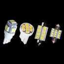 14Pcs LED Interior Package Kit For T10 31mm Map Dome License Plate Lights White