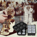 2pcs 6 Grids DIY Silicone Ice Cube Maker Ball Square Whiskey Ice Cube Molds A