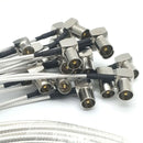 3X(RG316 SMA Cable High Temp Coaxial Cable, SMA Male to SMA Right Angle Mal