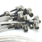3X(RG316 SMA Cable High Temp Coaxial Cable, SMA Male to SMA Right Angle Mal