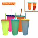 5 Cups Color Changing Cold Reusable Temperature Color Changing Cup G4D3
