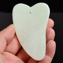 2pcs Natural Jade Massage Roller Guasha Board SPA Therapy Skin Beauty Care