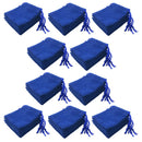 50 Pieces Blue Soft Velvet 5x7cm Jewelry Candy Pouch Christmas Party Supplies