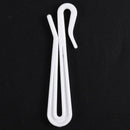 Plastic Window Curtain Hooks 16 Pcs White