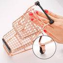 Double-Deck Shopping Cart Makeup Sponge Holder Drying Rack Beauty Powder Pu