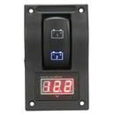 New Car Dual Battery Test Panel Rocker Switch LED