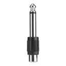 2pcs 6.5mm to RCA Male to Female Jack Plug Audio Video Converters Adapters
