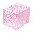 Hollow Rose Flower Metal Pen Holder Organizer Office Desk Container Case Z8E5