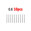 40 Pcs Mini Drill Hss Bit 0.6Mm-2.0Mm Straight Shank Pcb Twist Drill Bits S