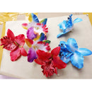 20pcs 8cm Light purple Artificial Silk Orchid Dendrobium Flower Heads Petals