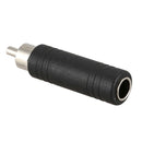 5x 6.35mm 1/4 inch Mono Female Jack to RCA Male Plug Audio Adapter Cable Co C5T5