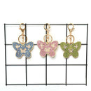 3pcs DIY Metal Full Special Shape Drill Diamond Painting Butterfly Keychain