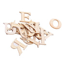 31 Pieces Natural Blank A-Z Wooden Capital Letters Wood Embellishment Plaque for