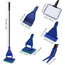 5 IN 1 Aquarium Fish Tank Cleaning Tools Set Glass Brush Fishnet Cleaner Kit