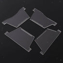 13Pcs Clear Acrylic Fiber Wallet Pattern Stencil Template Tool DIY Leather Craft