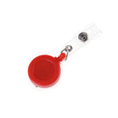 Round Recoil ID Badge Lanyard Retractable Reel Tag Key Card Holder Belt Clip ME