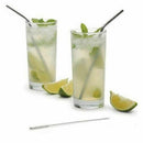 6pcs Long Stainless Steel Drinking Straws with 2pcs Brushes Fit for 20 Oz &