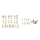 20 Kits 6.3mm Male Female Electronic Plug Connector Terminals 2Pin 4Pin