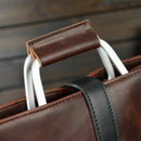Men Leather Briefcase Business Laptop Bag Attache Messenger Portfolio Bags
