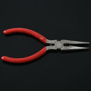 Chain Nose Pliers w/ Ridged Jaws and Cutter Jewellery Tool - Red