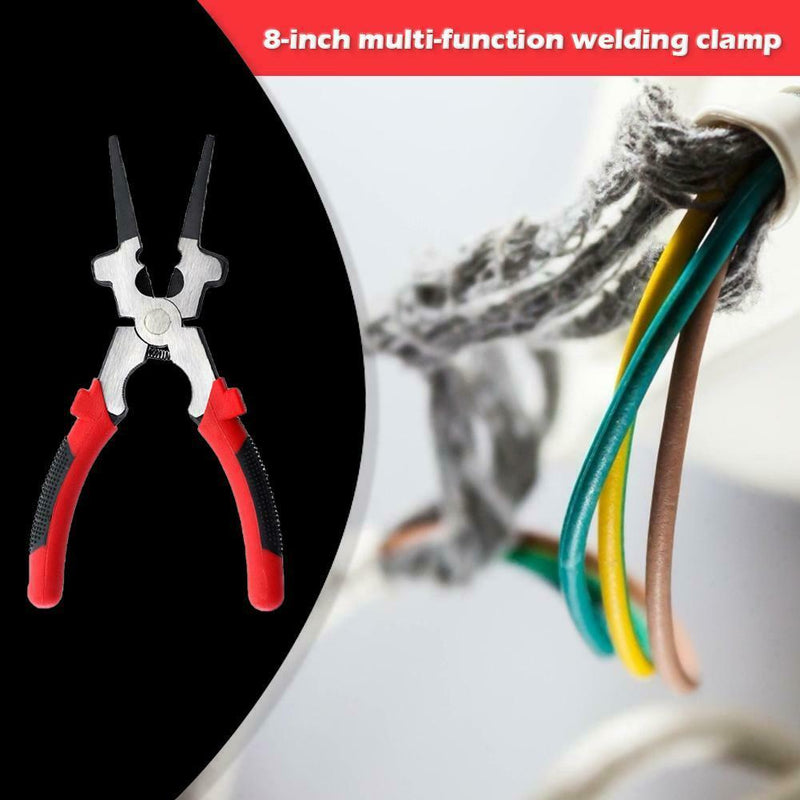 Multi-purpose MIG Welding Pliers Carbon Steel Anti-slip Handle Clamp Forcep